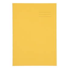 A4+ Exercise Book 80 Page, 8mm Ruled, Yellow - Pack of 50